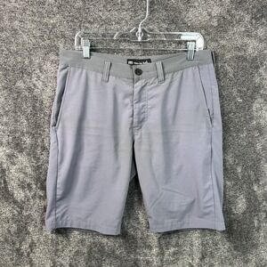 Travis Mathew Shorts Men's Size 32 Gray Flat Front Stretch Performance Golf